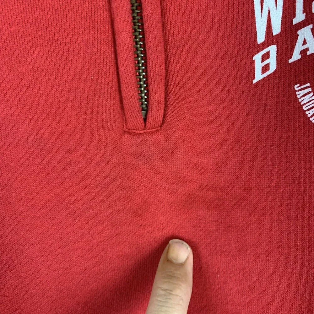 Wisconsin Badgers‎ Vintage Rose Bowl 2011 Jansport 1/4 Zip Jacket Large